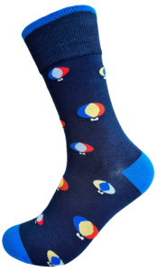 Accessories: Designer Textiles - Cotton/Bamboo Socks - Hot Air Balloon