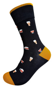 Designer Textiles - Cotton/Bamboo Socks - Beer