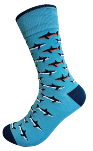 Designer Textiles - Cotton/Bamboo Socks - Sharks