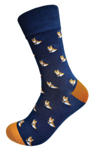Designer Textiles - Cotton/Bamboo Socks - Foxes