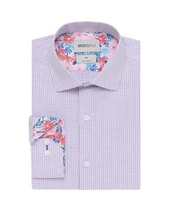 Brooksfield - Easy Care Shirt - Pink Check
