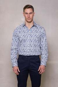 Cutler & Co - Blake Shirt - Frost Ceramic Print