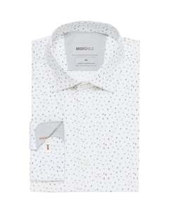 Brooksfield Shirt - White/Squiggle Print