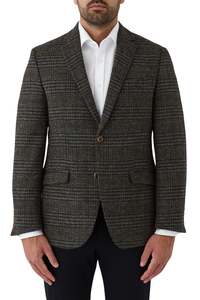 Cambridge Harris Tweed: Cambridge - Harris Tweed Jacket - Khaki/Brown