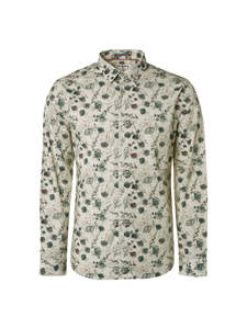 No Excess - Allover Printed Shirt - Off White