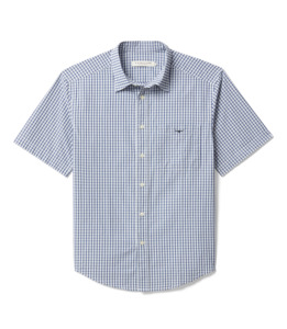 R. M. Williams - Augusta Classic Poplin S/S Shirt - White/Blue
