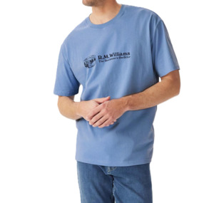 R. M. Williams - Outfitter T-Shirt - Soft Blue