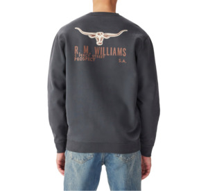 R. M. Williams - Flinders Crew Sweatshirt - Vintage Black