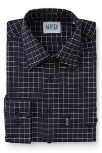 Aertex - Glastonbury Long Sleeved Shirt - Navy