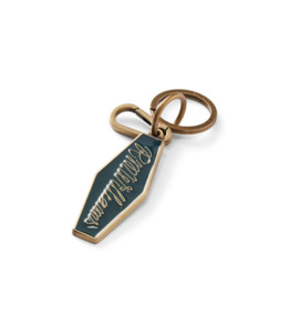 R M Williams: R. M. Williams - Rope Logo Enamel Keyring - Pine