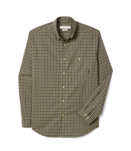 R M Williams: R. M. Williams - Springwood Poplin Check Shirt - Green