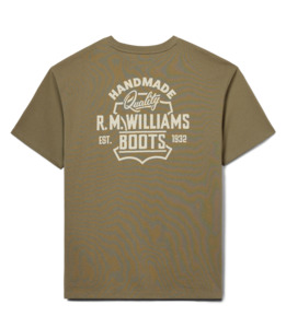 R M Williams: R. M. Williams - Boots T-Shirt - Sage