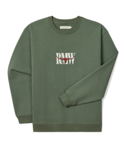 R M Williams: R. M. Williams - Heritage Crew Sweatshirt - Spruce Green