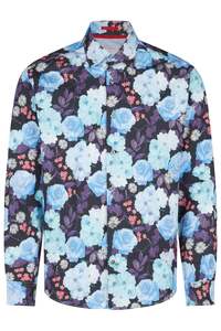 New Arrivals: Two Flowers - Florian Shirt - Nightblue Floral