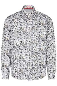 Two Flowers - Florian Shirt - Black Floral