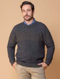 Noble Wilde Knitwear: Noble Wilde - Orion Sweater - Moraine/Latte