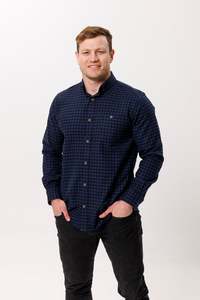 Lichfield - Wool Blend Winter Weight Shirts - Navy or Charcoal