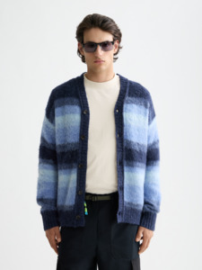 Scotch And Soda: Scotch & Soda - Alpaca Wool Cardigan - Peacoat Melange