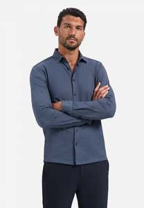 No Excess: No Excess - Stretch Jersey Shirt - Washed Blue