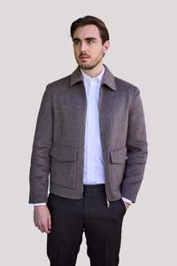 Savile Row - Jazer Zip Jacket - Sand