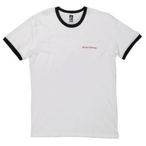 Chill Man Ringer Tee- White/Navy