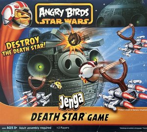 Products: Angry Birds: Star Wars – Jenga Death Star Game - McMurray Games - Christchurch Board Game Rentals