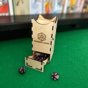 Products: Dice Tower Square (customisable) - McMurray Games - Christchurch Board Game Rentals
