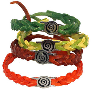 Products: Leather Wristband Spiral