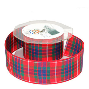 Products: Fraser Red Tartan Ribbon (One Metre)