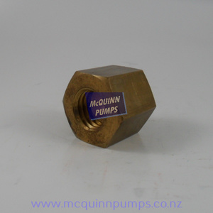 Products: Powerflo Crosshead Lock Nut Brass [40414] (63A) – Per Each