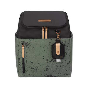 Nappy Bags: Tempo Backpack Diaper Bag in Olive Ink