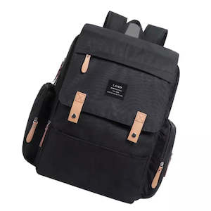 Nappy Bags: NAPPY BAG - Jet Black