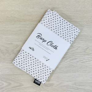 Burp Cloth: BURP CLOTH - Black X