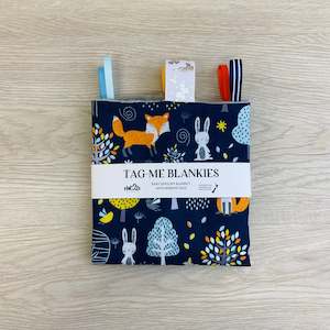 Tag Me Sensory Blankets: Tag-Me Sensory Blanket - Fox Friends