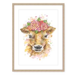 Michelle Clarke Prints: Michelle Clarke Prints - Jersey Cow