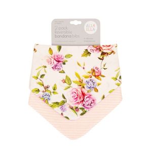 Bibs: Rose - 2pk Bandana Bib