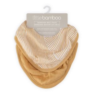 Bibs: Marigold - Little Bamboo Muslin Bibs - 2 Pack