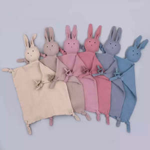 Sleep Time: Bunny Muslin Comforter