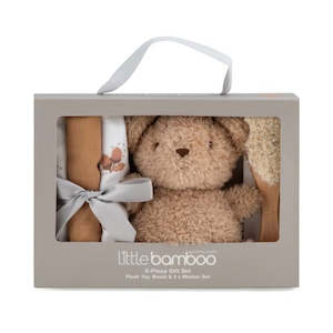 Babyshower Gifts: Little Bamboo 5pc Gift Set - Iced Coffee