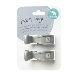 On The Go: ALL4ELLA Pram Pegs Grey 2 PACK