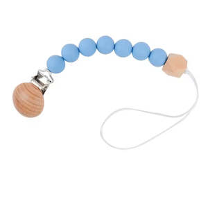 Stroller Accessories: Pacifier Clip Short - Blue