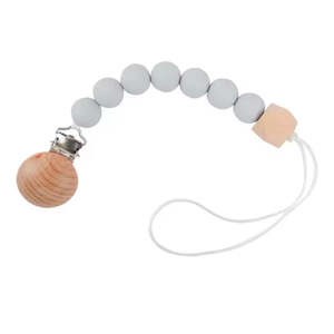 Stroller Accessories: Pacifier Clip Short - Grey