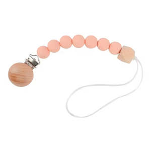 Stroller Accessories: Pacifier Clip Short - Peach