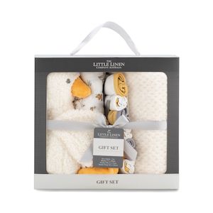 Little Linen Boxed Gift Set - Fluffy Duck