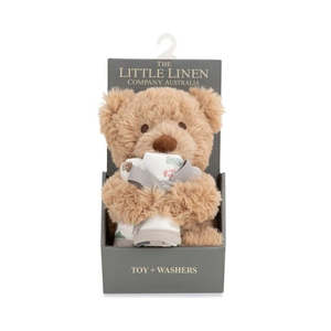 Bath Change: WILLOW BEAR - LITTLE LINEN PLUSH TOY & WASHERS