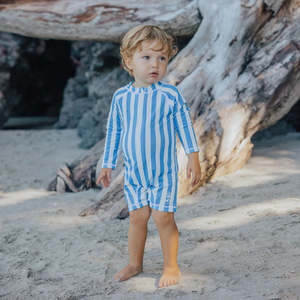 BABY RASH SUIT - Deep Sea Stripe - Crywolf