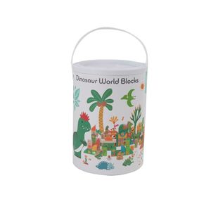 Dinosaur World Blocks 100pc Barrel- Classic World