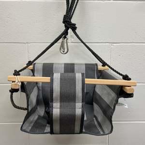 Grey Stripes - Baby Swing