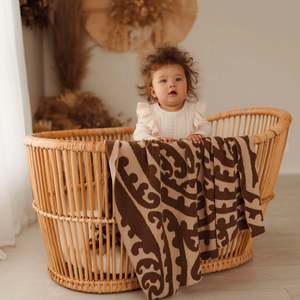 Awhi Pitau Pepi Knitted Blanket