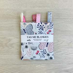 Tag-Me Sensory Blanket - Blush Meadows